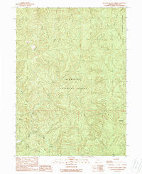 Fourth of July Creek Oregon Historical topographic map, 1:24000 scale, 7.5 X 7.5 Minute, Year 1989