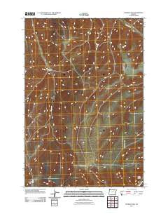 Franklin Hill Oregon Historical topographic map, 1:24000 scale, 7.5 X 7.5 Minute, Year 2011