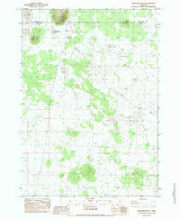 Frederick Butte Oregon Historical topographic map, 1:24000 scale, 7.5 X 7.5 Minute, Year 1983