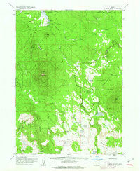 Fuego Mountain Oregon Historical topographic map, 1:62500 scale, 15 X 15 Minute, Year 1960