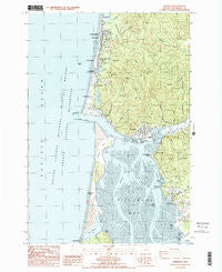 Garibaldi Oregon Historical topographic map, 1:24000 scale, 7.5 X 7.5 Minute, Year 1985