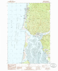 Garibaldi Oregon Historical topographic map, 1:24000 scale, 7.5 X 7.5 Minute, Year 1985
