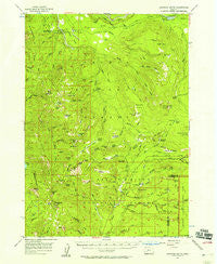 Garwood Butte Oregon Historical topographic map, 1:62500 scale, 15 X 15 Minute, Year 1956