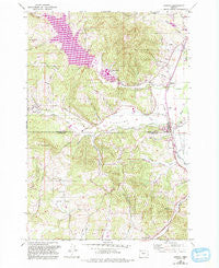 Gaston Oregon Historical topographic map, 1:24000 scale, 7.5 X 7.5 Minute, Year 1956