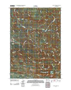 Gawley Creek Oregon Historical topographic map, 1:24000 scale, 7.5 X 7.5 Minute, Year 2011