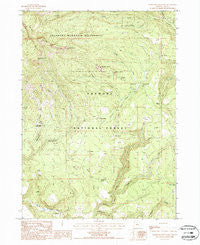 Gearhart Mountain Oregon Historical topographic map, 1:24000 scale, 7.5 X 7.5 Minute, Year 1988