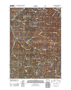 Gerow Butte Oregon Historical topographic map, 1:24000 scale, 7.5 X 7.5 Minute, Year 2011