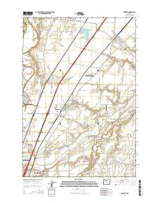 Gervais Oregon Current topographic map, 1:24000 scale, 7.5 X 7.5 Minute, Year 2014