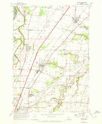 Gervais Oregon Historical topographic map, 1:24000 scale, 7.5 X 7.5 Minute, Year 1957