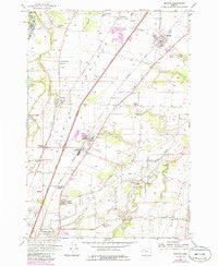Gervais Oregon Historical topographic map, 1:24000 scale, 7.5 X 7.5 Minute, Year 1957