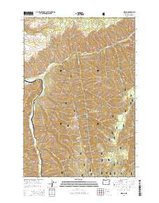 Gibbon Oregon Current topographic map, 1:24000 scale, 7.5 X 7.5 Minute, Year 2014