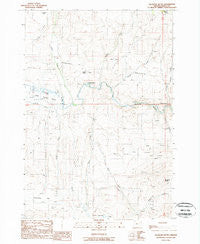 Glasgow Butte Oregon Historical topographic map, 1:24000 scale, 7.5 X 7.5 Minute, Year 1988