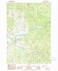 Glide Oregon Historical topographic map, 1:24000 scale, 7.5 X 7.5 Minute, Year 1987