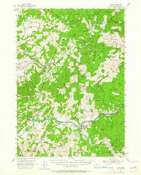 Glide Oregon Historical topographic map, 1:62500 scale, 15 X 15 Minute, Year 1954