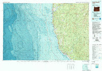 Gold Beach Oregon Historical topographic map, 1:100000 scale, 30 X 60 Minute, Year 1993