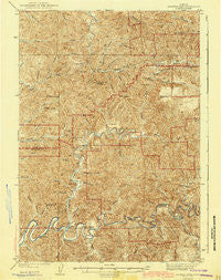 Goodwin Peak Oregon Historical topographic map, 1:62500 scale, 15 X 15 Minute, Year 1943