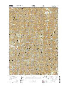 Goodwin Peak Oregon Current topographic map, 1:24000 scale, 7.5 X 7.5 Minute, Year 2014