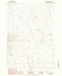 Goose Egg Butte Oregon Historical topographic map, 1:24000 scale, 7.5 X 7.5 Minute, Year 1984