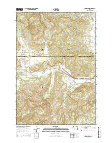 Grand Ronde Oregon Current topographic map, 1:24000 scale, 7.5 X 7.5 Minute, Year 2014