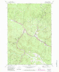 Granite Oregon Historical topographic map, 1:24000 scale, 7.5 X 7.5 Minute, Year 1972