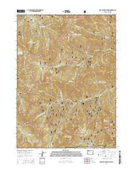 Grayback Mountain Oregon Current topographic map, 1:24000 scale, 7.5 X 7.5 Minute, Year 2014