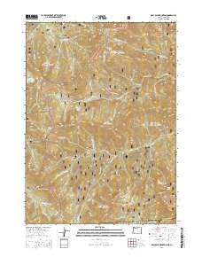 Grayback Mountain Oregon Current topographic map, 1:24000 scale, 7.5 X 7.5 Minute, Year 2014