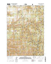 Graylock Butte Oregon Current topographic map, 1:24000 scale, 7.5 X 7.5 Minute, Year 2014