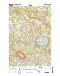 Green Mountain Oregon Current topographic map, 1:24000 scale, 7.5 X 7.5 Minute, Year 2014