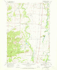 Greenberry Oregon Historical topographic map, 1:24000 scale, 7.5 X 7.5 Minute, Year 1969