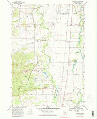 Greenberry Oregon Historical topographic map, 1:24000 scale, 7.5 X 7.5 Minute, Year 1969
