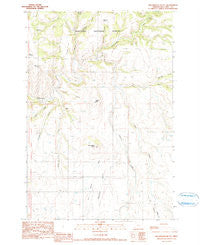 Greenwood Butte Oregon Historical topographic map, 1:24000 scale, 7.5 X 7.5 Minute, Year 1990