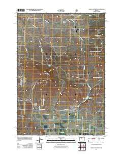 Grizzly Mountain Oregon Historical topographic map, 1:24000 scale, 7.5 X 7.5 Minute, Year 2011
