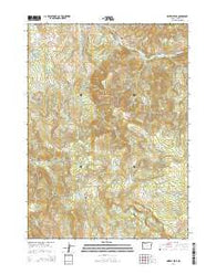 Grizzly Peak Oregon Current topographic map, 1:24000 scale, 7.5 X 7.5 Minute, Year 2014