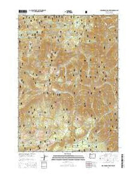 Groundhog Mountain Oregon Current topographic map, 1:24000 scale, 7.5 X 7.5 Minute, Year 2014