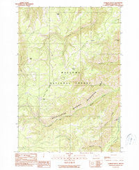 Gumboot Butte Oregon Historical topographic map, 1:24000 scale, 7.5 X 7.5 Minute, Year 1990