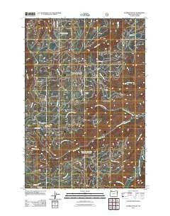 Gumboot Butte Oregon Historical topographic map, 1:24000 scale, 7.5 X 7.5 Minute, Year 2011