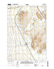 Haines Oregon Current topographic map, 1:24000 scale, 7.5 X 7.5 Minute, Year 2014