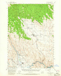 Halfway Oregon Historical topographic map, 1:62500 scale, 15 X 15 Minute, Year 1957