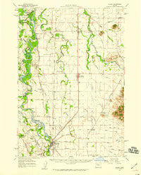 Halsey Oregon Historical topographic map, 1:62500 scale, 15 X 15 Minute, Year 1957