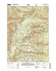 Hamaker Butte Oregon Current topographic map, 1:24000 scale, 7.5 X 7.5 Minute, Year 2014