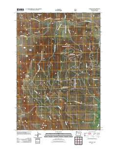 Hamilton Oregon Historical topographic map, 1:24000 scale, 7.5 X 7.5 Minute, Year 2011