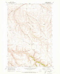 Hardman Oregon Historical topographic map, 1:24000 scale, 7.5 X 7.5 Minute, Year 1969