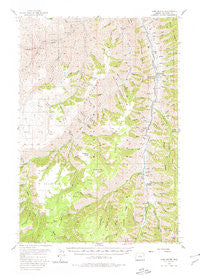 Harl Butte Oregon Historical topographic map, 1:62500 scale, 15 X 15 Minute, Year 1954