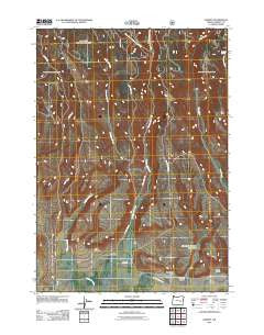 Harney Oregon Historical topographic map, 1:24000 scale, 7.5 X 7.5 Minute, Year 2011