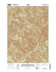 Harrington Creek Oregon Current topographic map, 1:24000 scale, 7.5 X 7.5 Minute, Year 2014