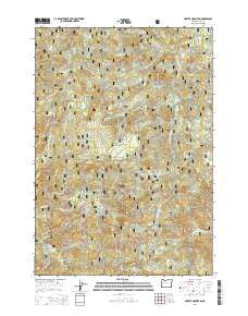 Harter Mountain Oregon Current topographic map, 1:24000 scale, 7.5 X 7.5 Minute, Year 2014