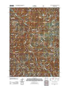 Harvey Mountain Oregon Historical topographic map, 1:24000 scale, 7.5 X 7.5 Minute, Year 2011