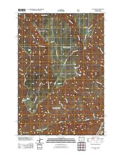 Hat Point Oregon Historical topographic map, 1:24000 scale, 7.5 X 7.5 Minute, Year 2011