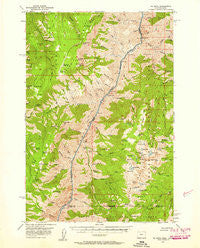 He Devil Idaho Historical topographic map, 1:62500 scale, 15 X 15 Minute, Year 1957