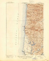 Heceta Head Oregon Historical topographic map, 1:62500 scale, 15 X 15 Minute, Year 1920